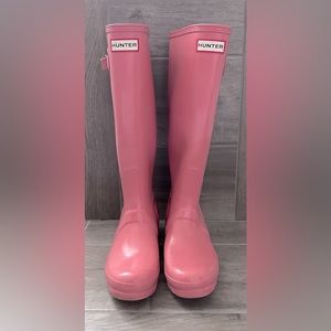 Hunter Rain Boot Pink size 7